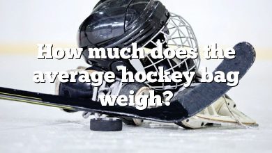 How much does the average hockey bag weigh?