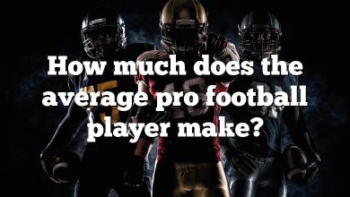 How much does the average pro football player make?