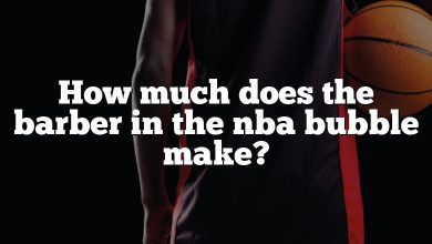 How much does the barber in the nba bubble make?