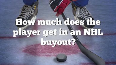 How much does the player get in an NHL buyout?