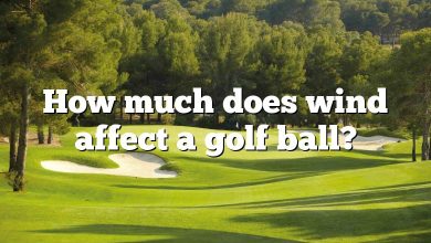 How much does wind affect a golf ball?