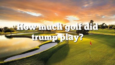 How much golf did trump play?