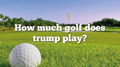 How much golf does trump play?