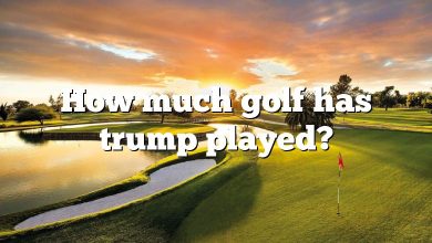 How much golf has trump played?