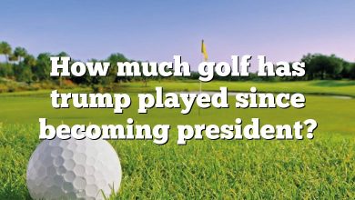 How much golf has trump played since becoming president?