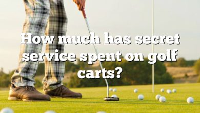 How much has secret service spent on golf carts?