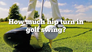 How much hip turn in golf swing?