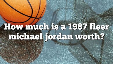 How much is a 1987 fleer michael jordan worth?