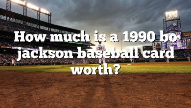 How much is a 1990 bo jackson baseball card worth?