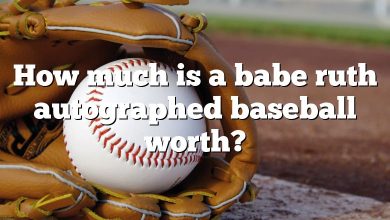 How much is a babe ruth autographed baseball worth?