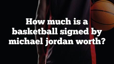 How much is a basketball signed by michael jordan worth?