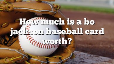 How much is a bo jackson baseball card worth?