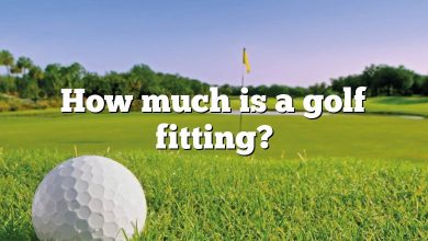 How much is a golf fitting?