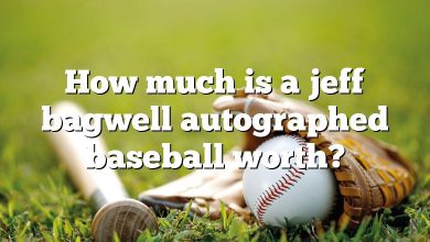 How much is a jeff bagwell autographed baseball worth?