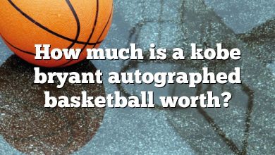 How much is a kobe bryant autographed basketball worth?