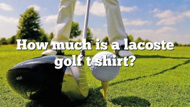 How much is a lacoste golf t shirt?