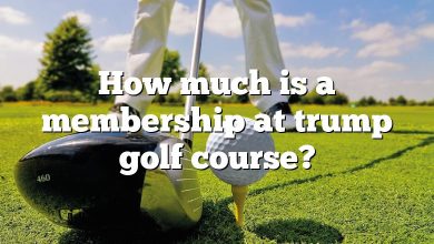 How much is a membership at trump golf course?