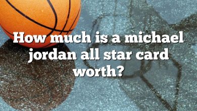 How much is a michael jordan all star card worth?