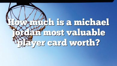 How much is a michael jordan most valuable player card worth?