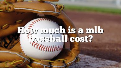 How much is a mlb baseball cost?