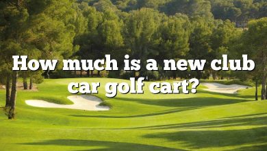 How much is a new club car golf cart?