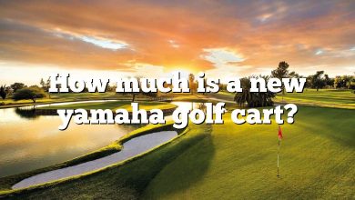 How much is a new yamaha golf cart?