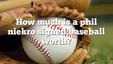 How much is a phil niekro signed baseball worth?