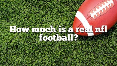 How much is a real nfl football?