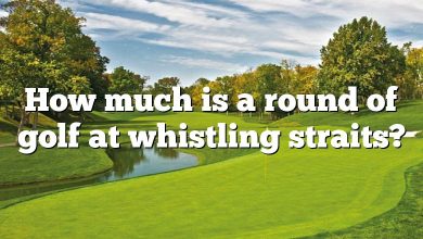 How much is a round of golf at whistling straits?