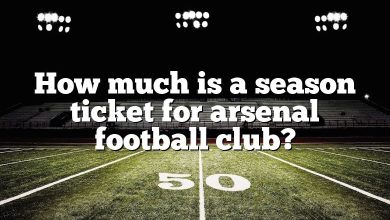 How much is a season ticket for arsenal football club?