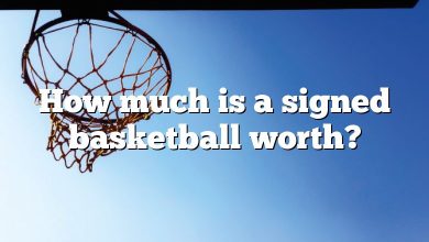 How much is a signed basketball worth?