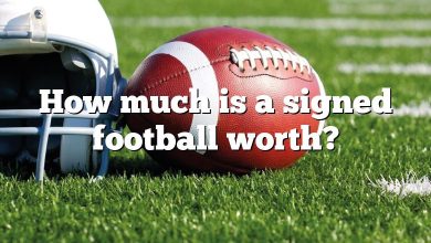 How much is a signed football worth?