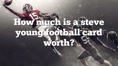 How much is a steve young football card worth?