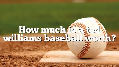 How much is a ted williams baseball worth?