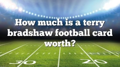 How much is a terry bradshaw football card worth?