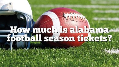 How much is alabama football season tickets?