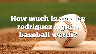 How much is an alex rodriguez signed baseball worth?