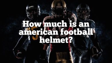 How much is an american football helmet?