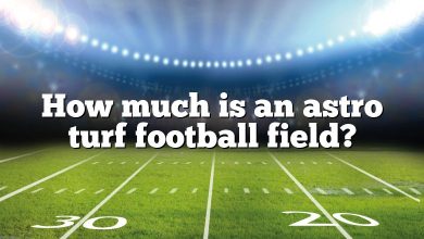 How much is an astro turf football field?