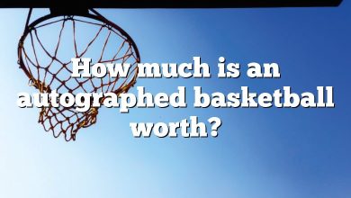 How much is an autographed basketball worth?