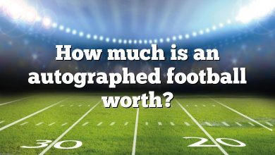 How much is an autographed football worth?