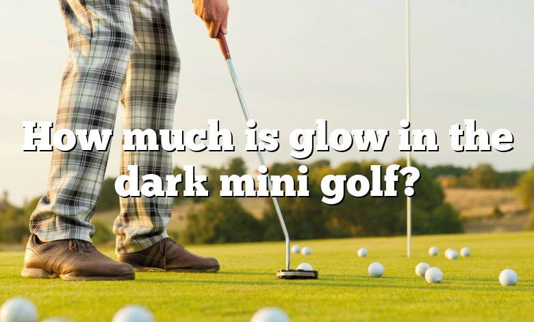 How much is glow in the dark mini golf?