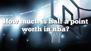 How much is half a point worth in nba?