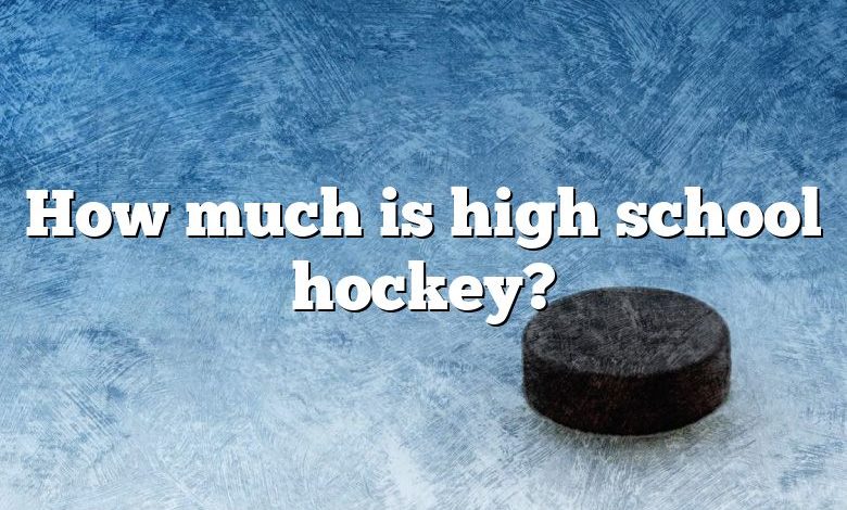 How much is high school hockey?