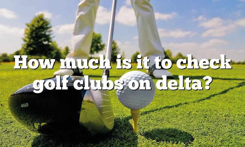 How much is it to check golf clubs on delta?