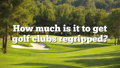 How much is it to get golf clubs regripped?