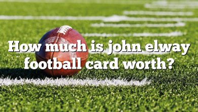 How much is john elway football card worth?