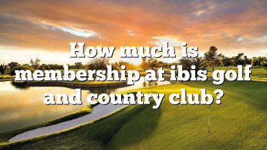 How much is membership at ibis golf and country club?