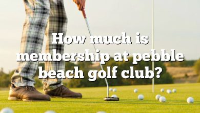 How much is membership at pebble beach golf club?