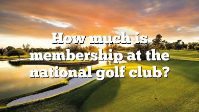 How much is membership at the national golf club?